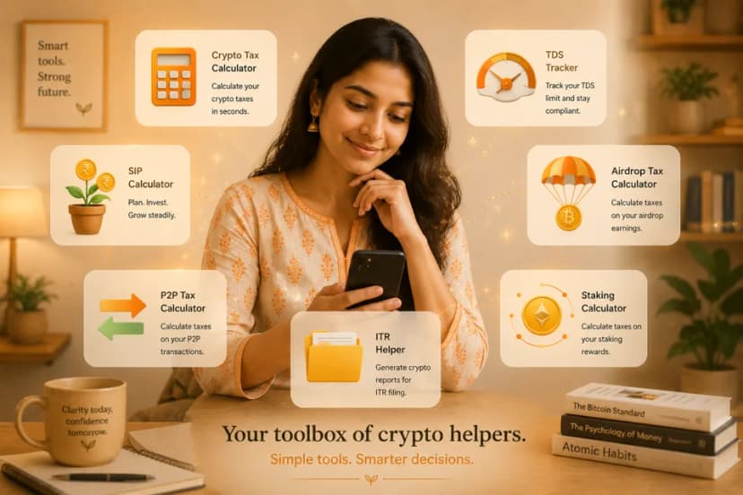 CryptoSahiHai tools — calculators and trackers for Indian crypto users